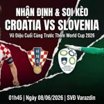 Nhận định và soi kèo Croatia vs Slovenia ngày 08/06/2026 - Xoilac TV